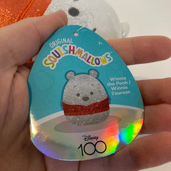 Squishmallow Kellytoy Plush Disney 100 Anniversary Winnie the Pooh 5" New w/Tag - Picture 4 of 7